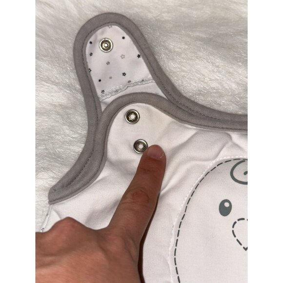 Nested Bean Zen Sleep Sack Small 0-6 Months White Gray Dot Unisex - Picture 3 of 8